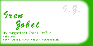 iren zobel business card